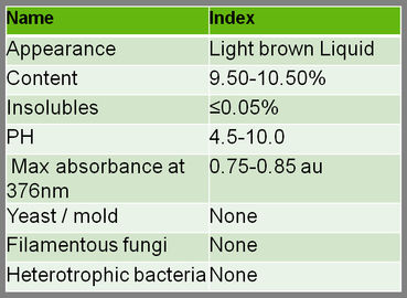 Capacità di assorbimento fluorescente 0.75-0.85au dell'elemento tracciante di PTSA 10% CAS 59572-10-0 a 376nm
